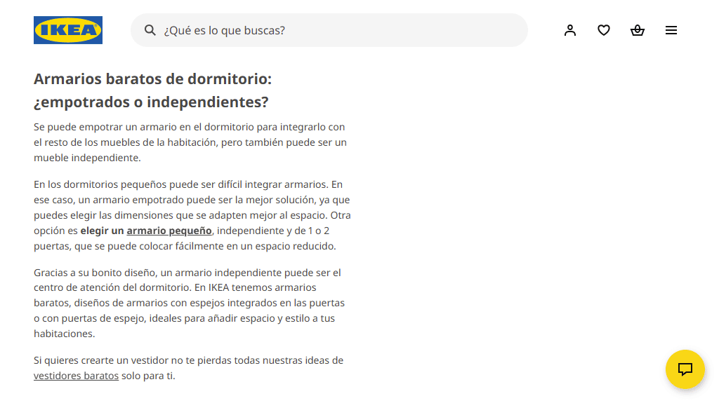 Ejemplo de texto útil en la categoría de un ecommerce Ejemplo de texto útil en la categoría de un ecommerce