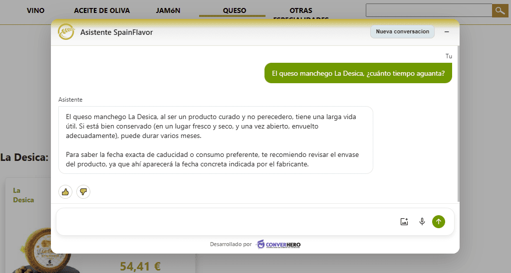 Captura del asistente de ConverHero Captura del asistente de ConverHero