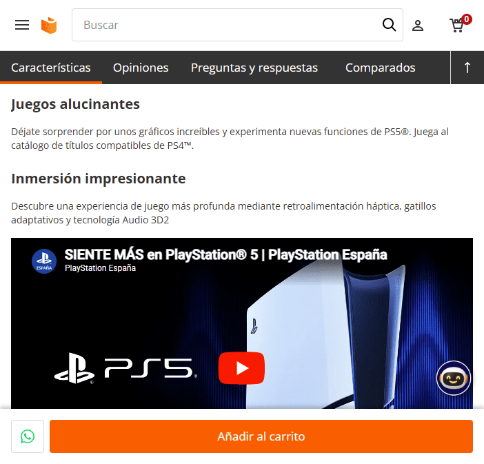 Estrategias para optimizar una ficha de producto de un eCommerce: CTAs Estrategias para optimizar una ficha de producto de un eCommerce: CTAs