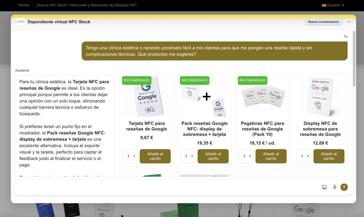 Ejemplo de un ecommerce con ConverHero