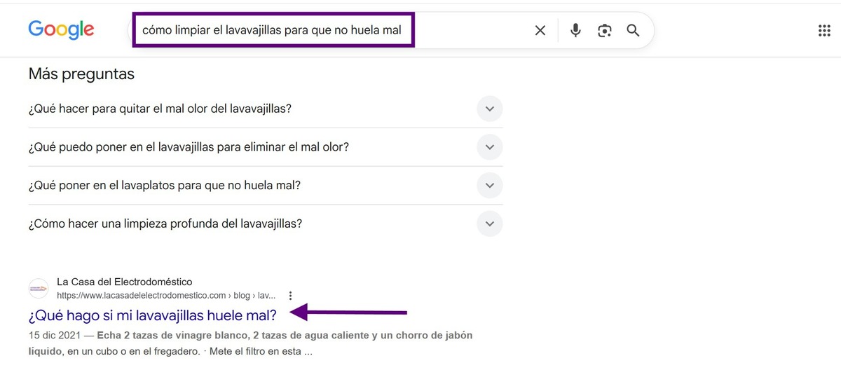 Lavavajillas huele mal