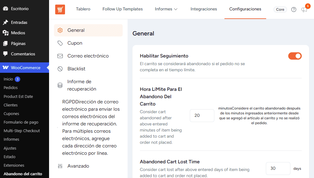 Cart Abandonment Recovery for WooCommerce