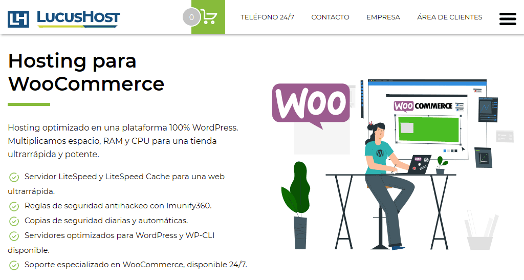 Hosting especializado en WooCommerce de LucusHost